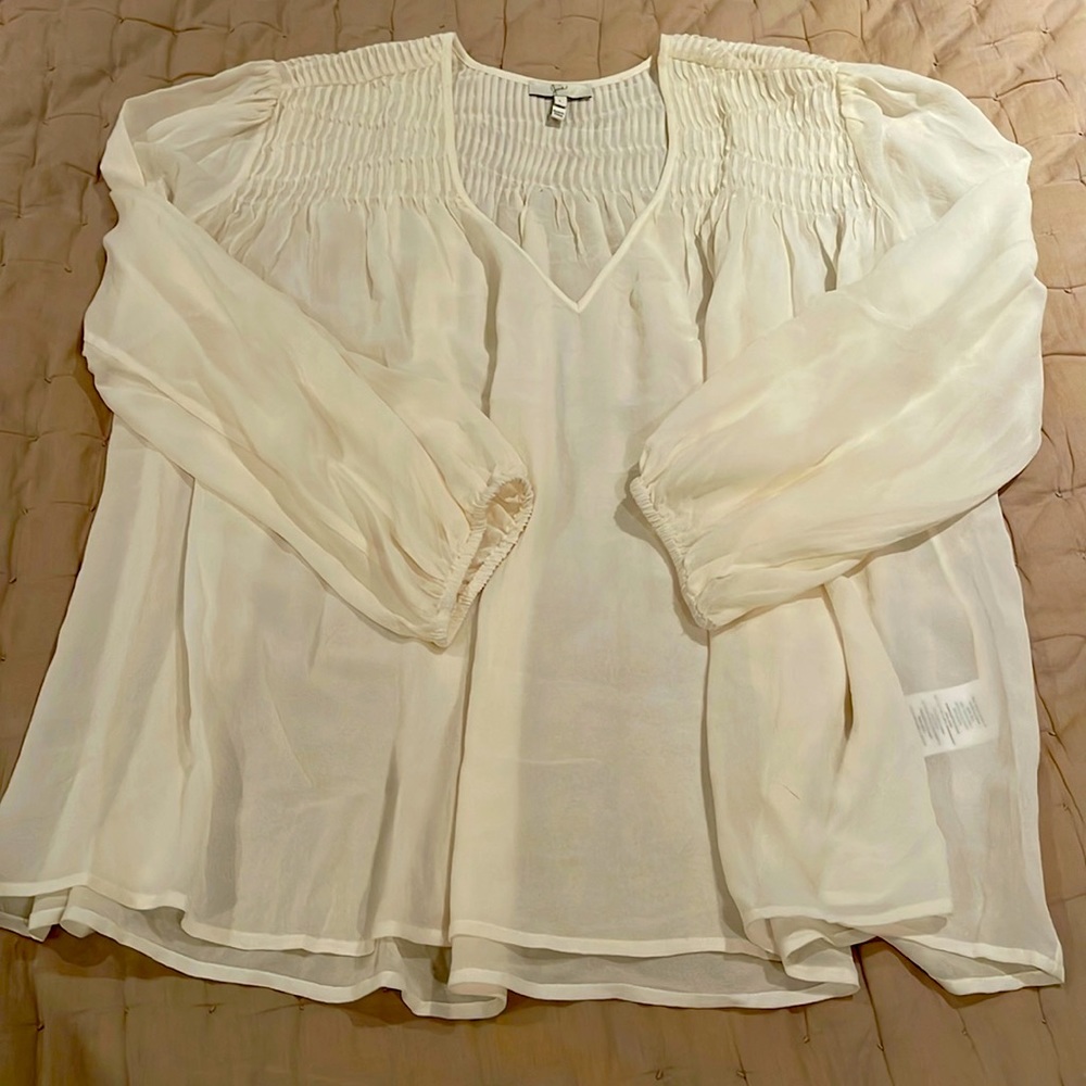 Joie Silk top. Never worn. Size large.